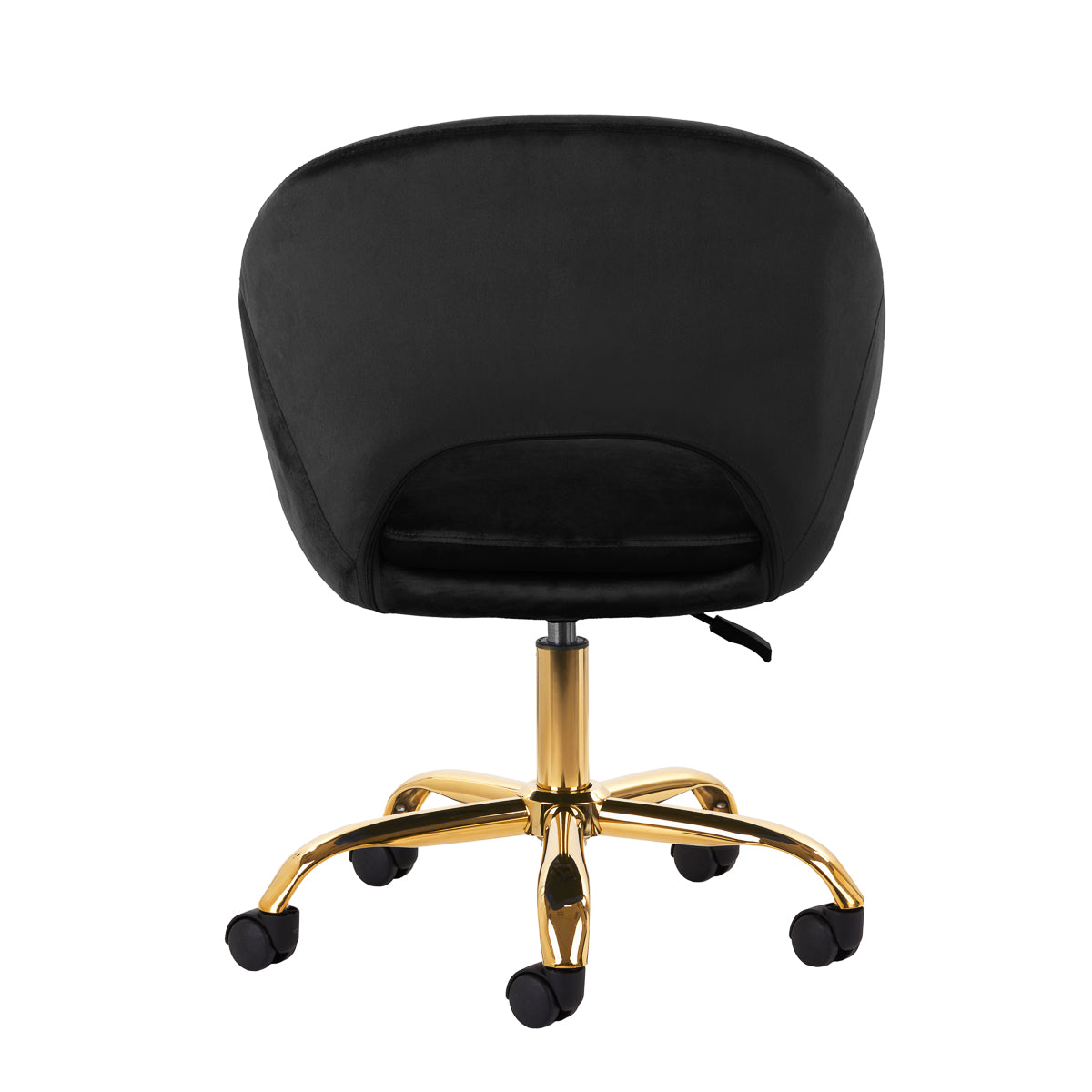 Scaun rotativ 4Rico QS-MF18G, catifea, negru