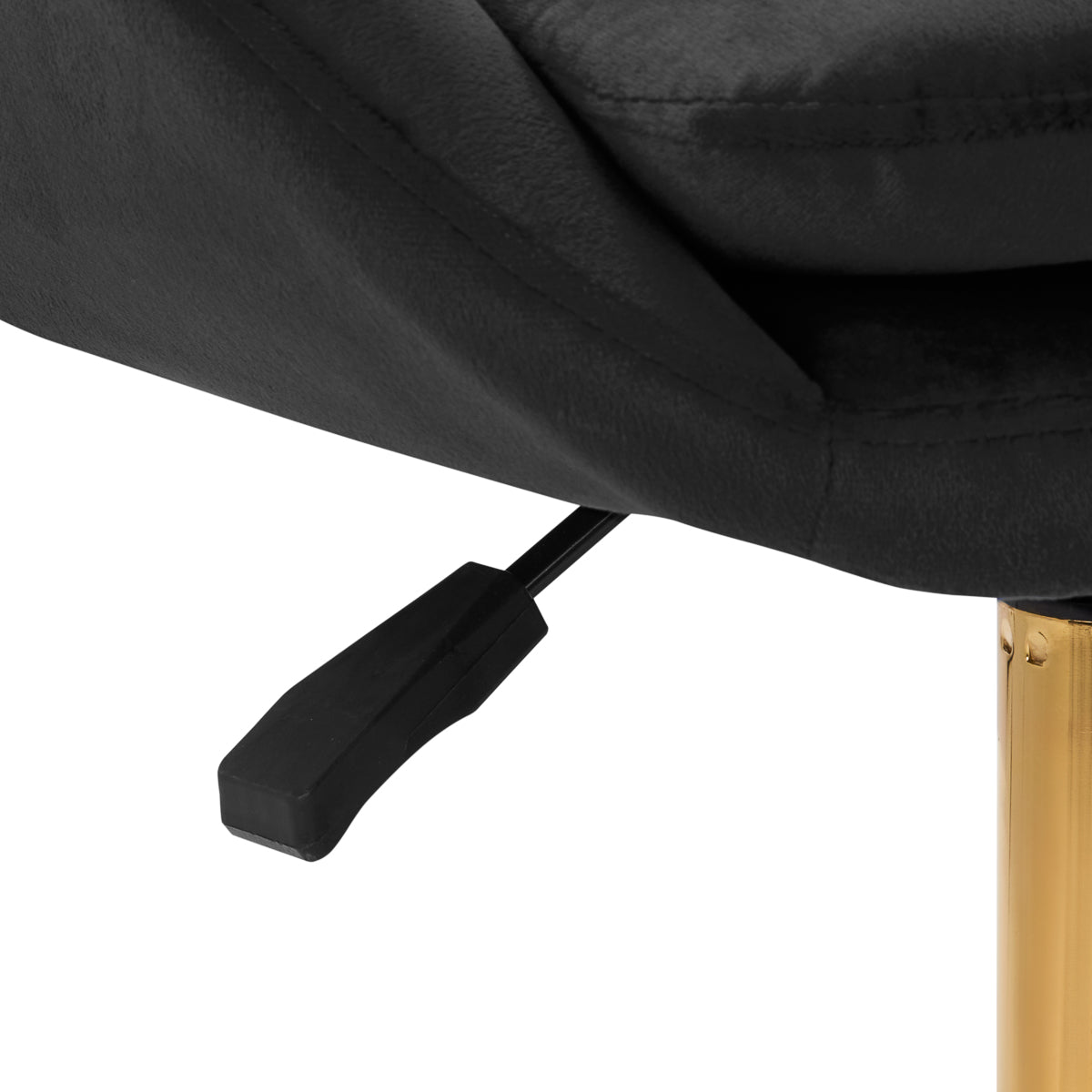 Scaun rotativ 4Rico QS-MF18G, catifea, negru
