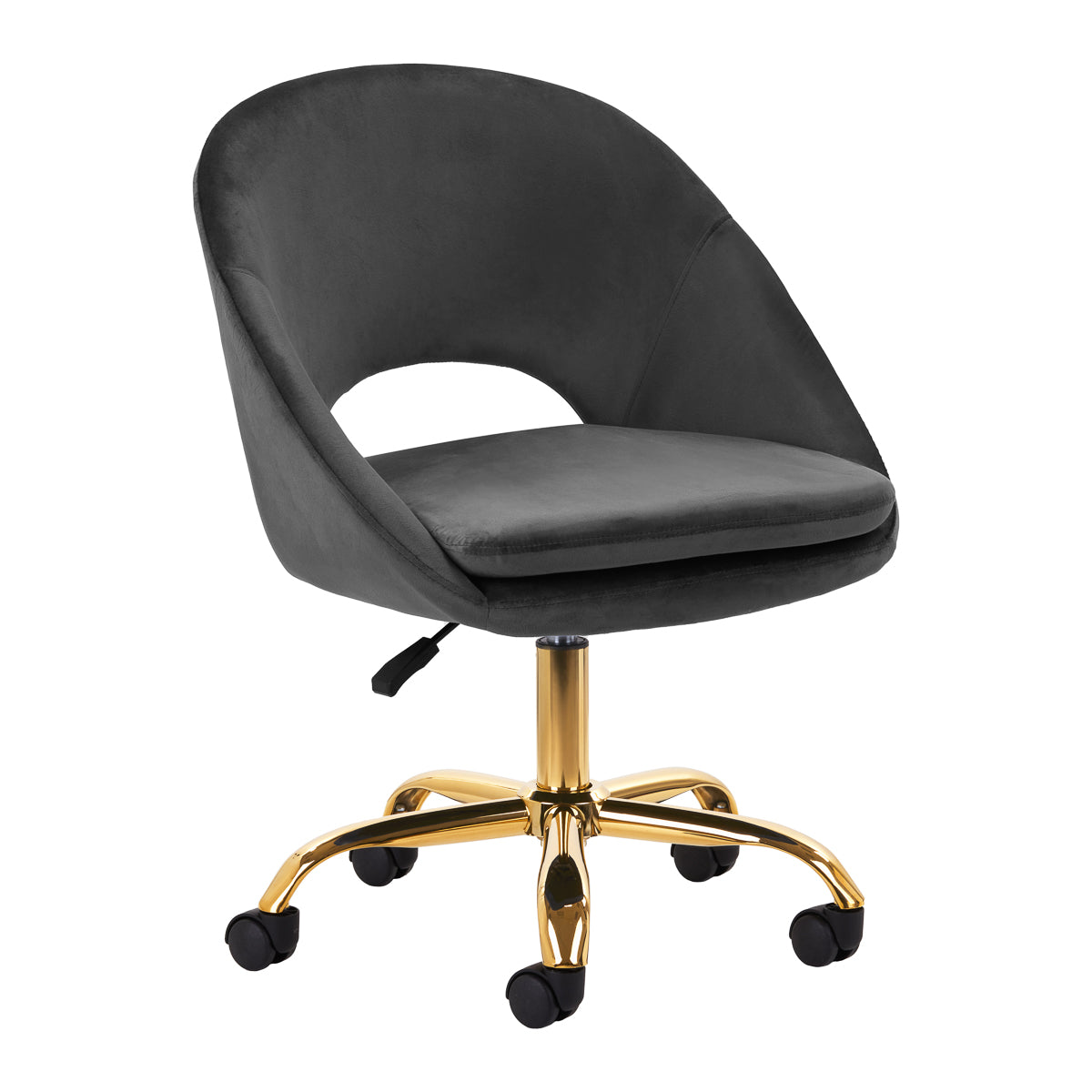 Scaun rotativ 4Rico QS-MF18G gri catifea