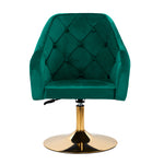 Fotoliu rotativ 4Rico QS-BL14G verde catifea