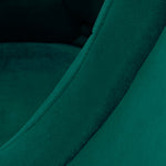 Fotoliu rotativ 4Rico QS-BL14G verde catifea