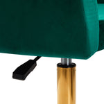 Fotoliu rotativ 4Rico QS-BL14G verde catifea