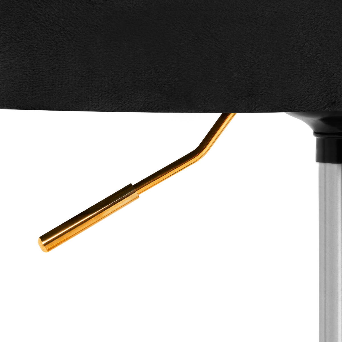 Scaun rotativ 4Rico QS-OF213G, catifea, negru