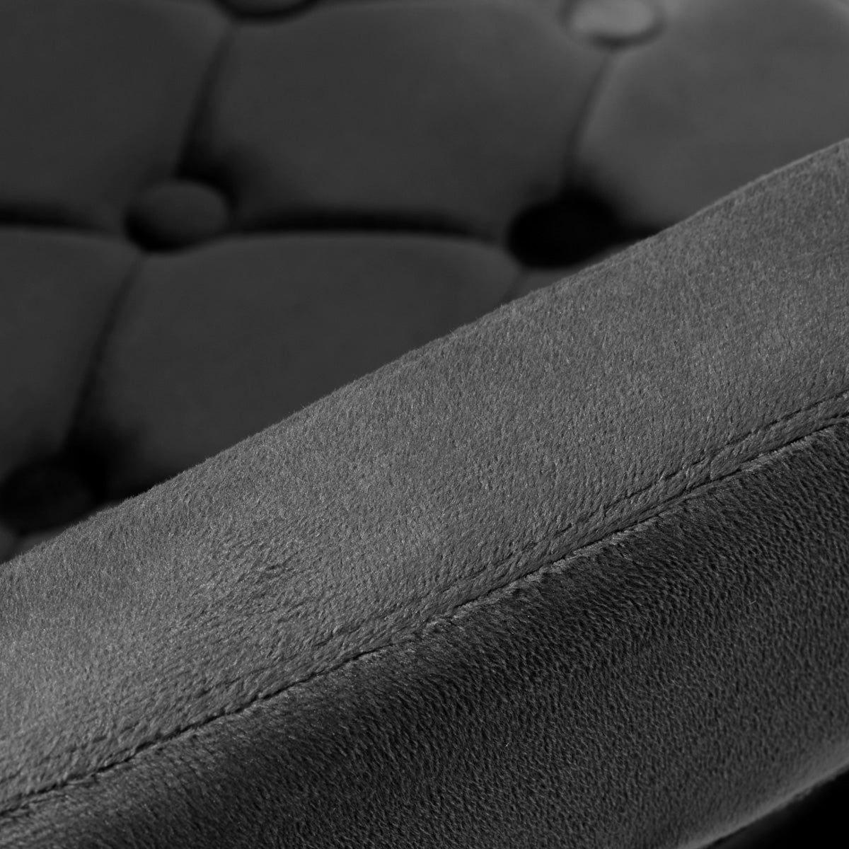 Scaun rotativ 4Rico QS-OF213G gri catifea