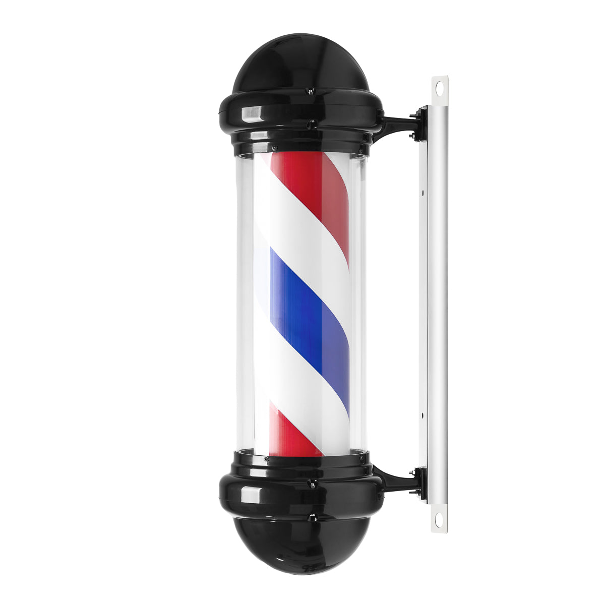 Lampă de tavan iluminată cu stâlp pentru frizerie BB-02 negru mare