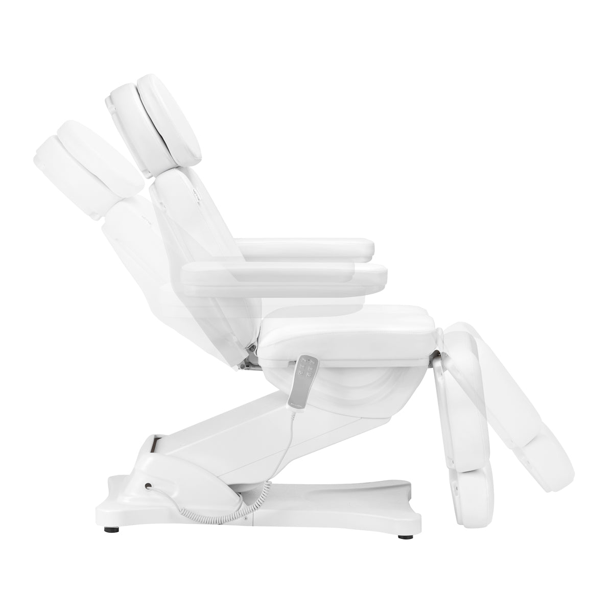 Scaun cosmetic electric Sillon Classic, 3 motoare, alb