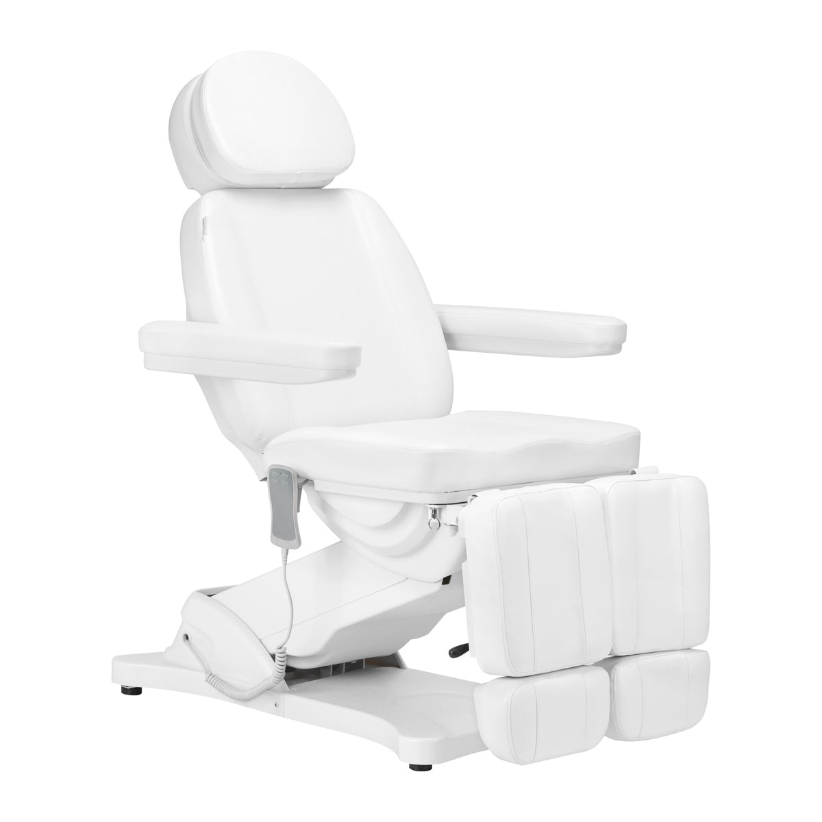Scaun electric de pedichiură Sillon Classic, 2 motoare, alb