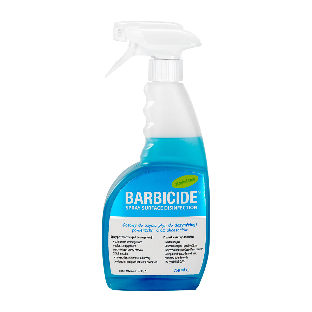 Spray barbicid pentru dezinfecția tuturor suprafețelor 750 ml fără miros