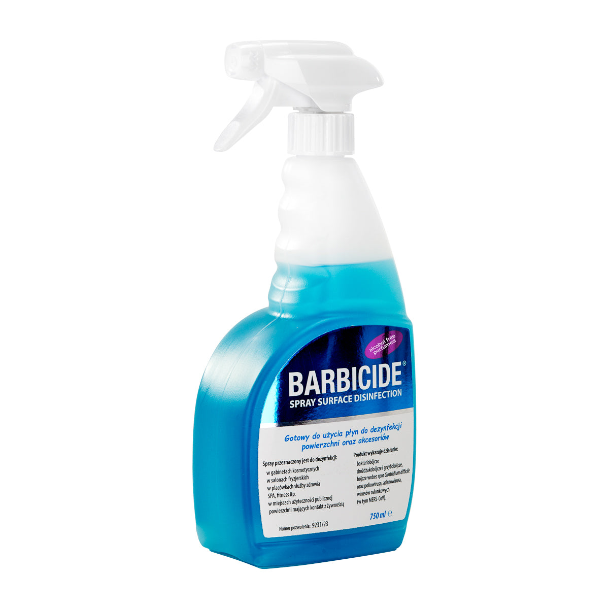 Spray barbicid pentru dezinfectarea tuturor suprafețelor 750 ml parfumat