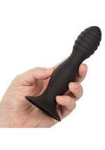 Dop anal din silicon cu nervuri Calexotics, negru
