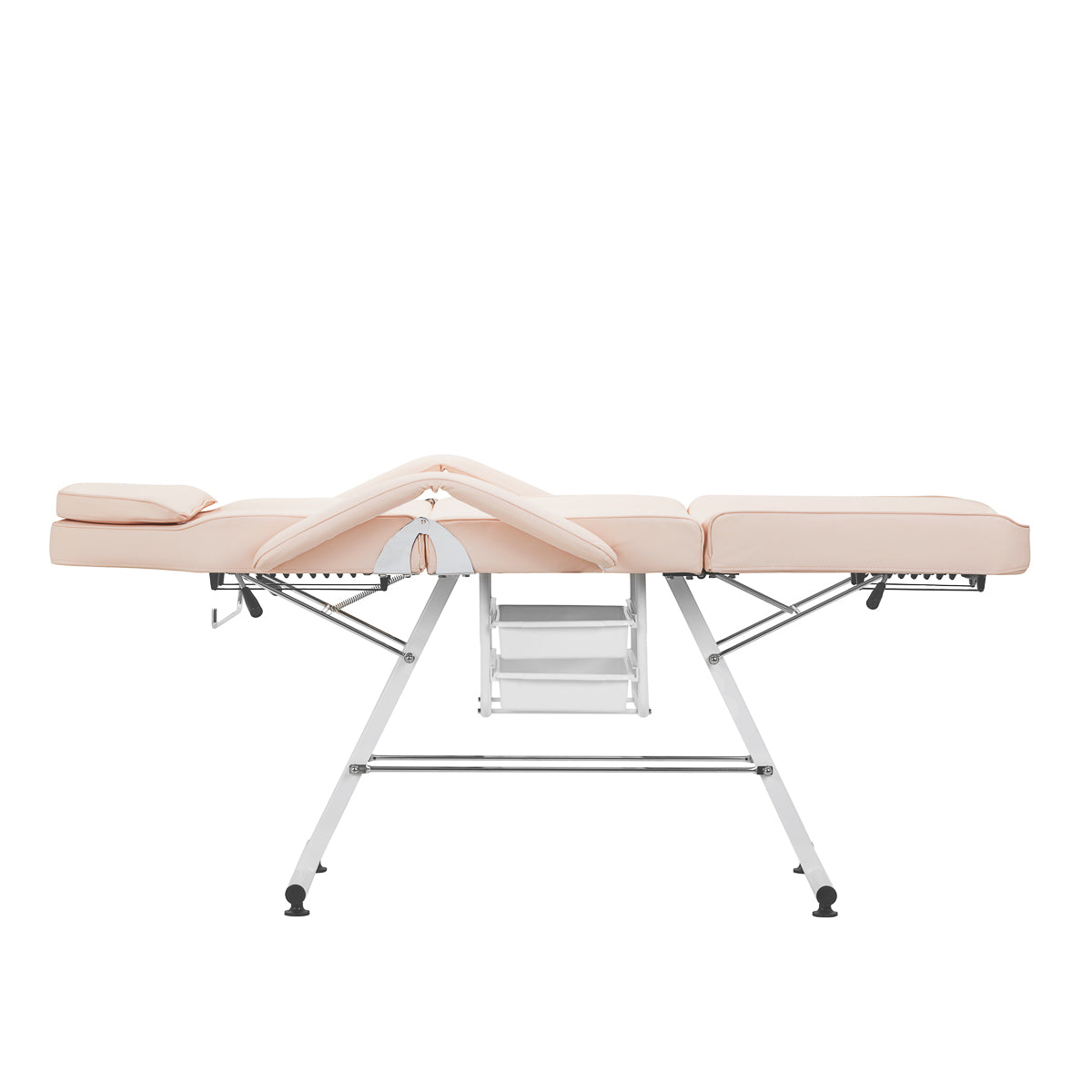 Scaun cosmetic Basic 202 cu tăvi, roz