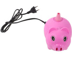 Pompa Electrica Pentru Umflat Baloane, 380 W, din Plastic, Model Porc, Roz