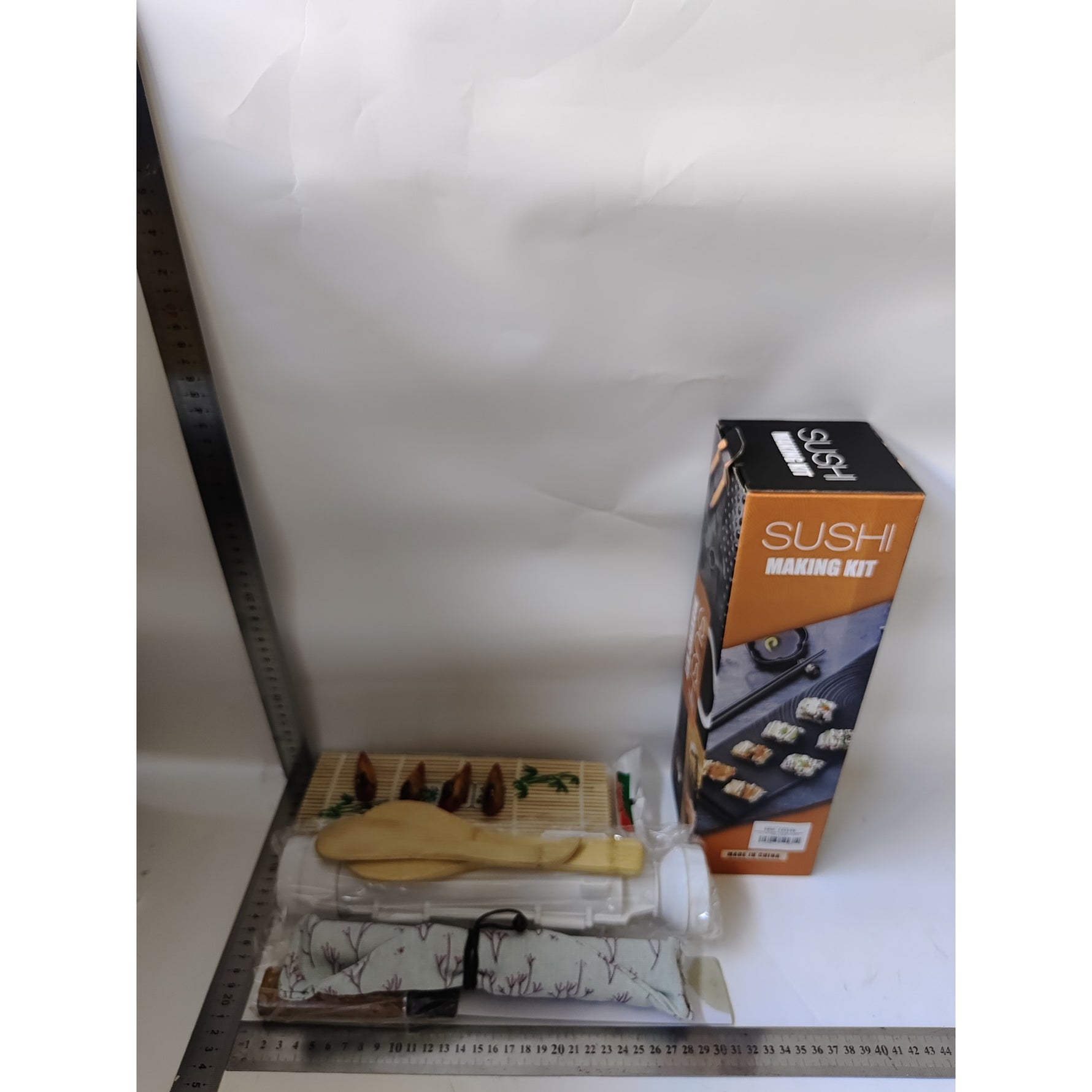 Set Ustensile pentru Sushi, Flippy, Set din 15 Accesorii pentru Sushi, Set pentru Sushi HOME MADE, Cutit Inclus, Forme,