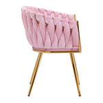 Scaun roz catifea 4Rico QS-GW06G