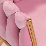Scaun roz catifea 4Rico QS-GW06G