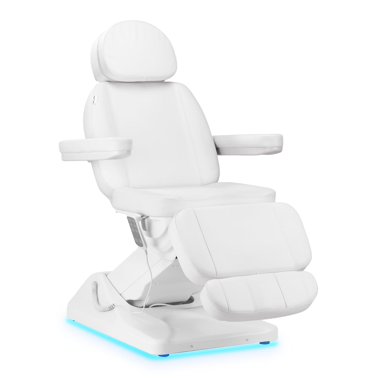 Scaun cosmetic electric Sillon Luxury, 3 motoare, alb