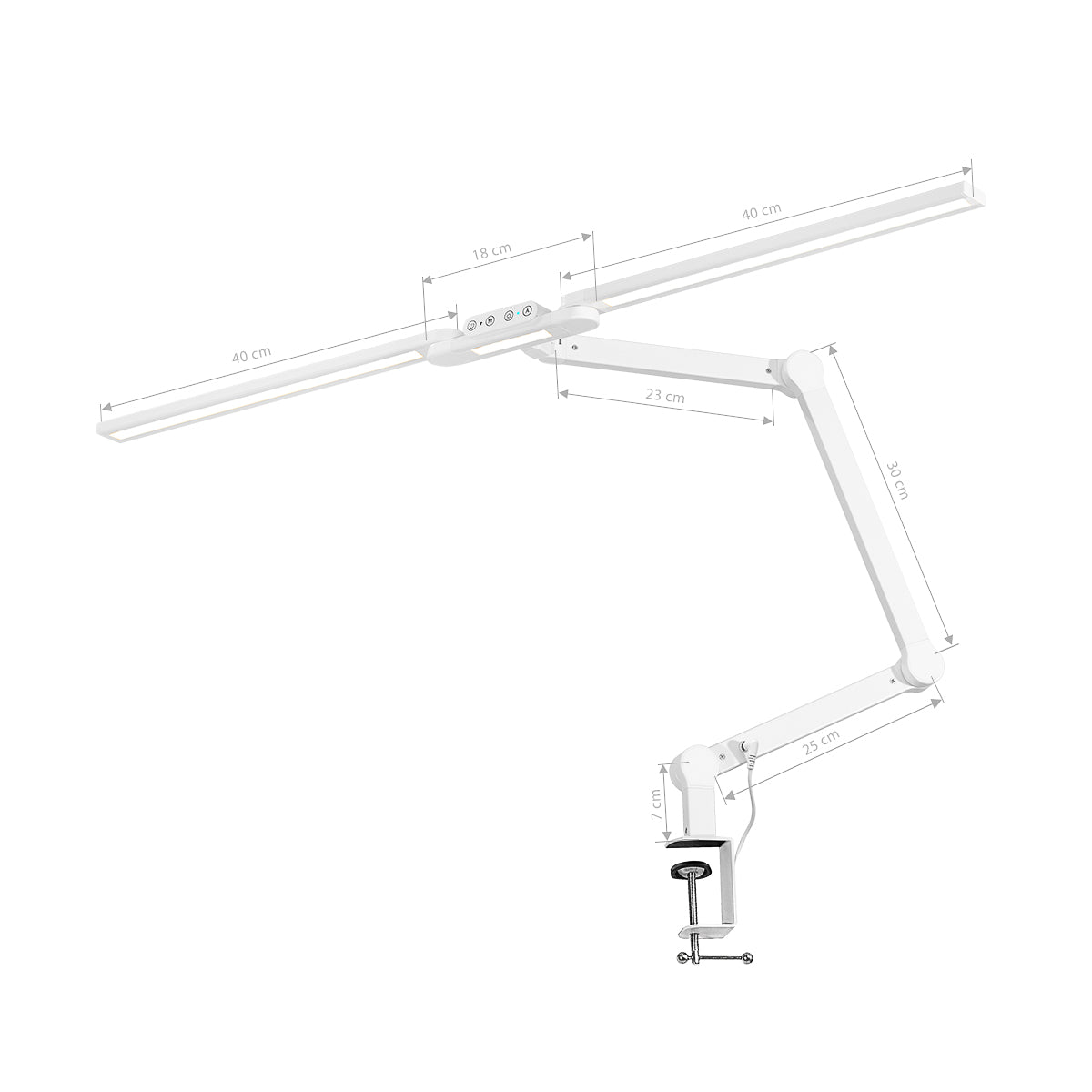 Lampă de manichiură Glow L04 pentru blat, albă