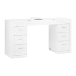 Masă cosmetică 324 cu extractor casetat, albă