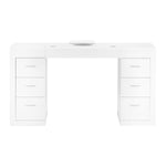 Masă cosmetică 324 cu extractor casetat, albă