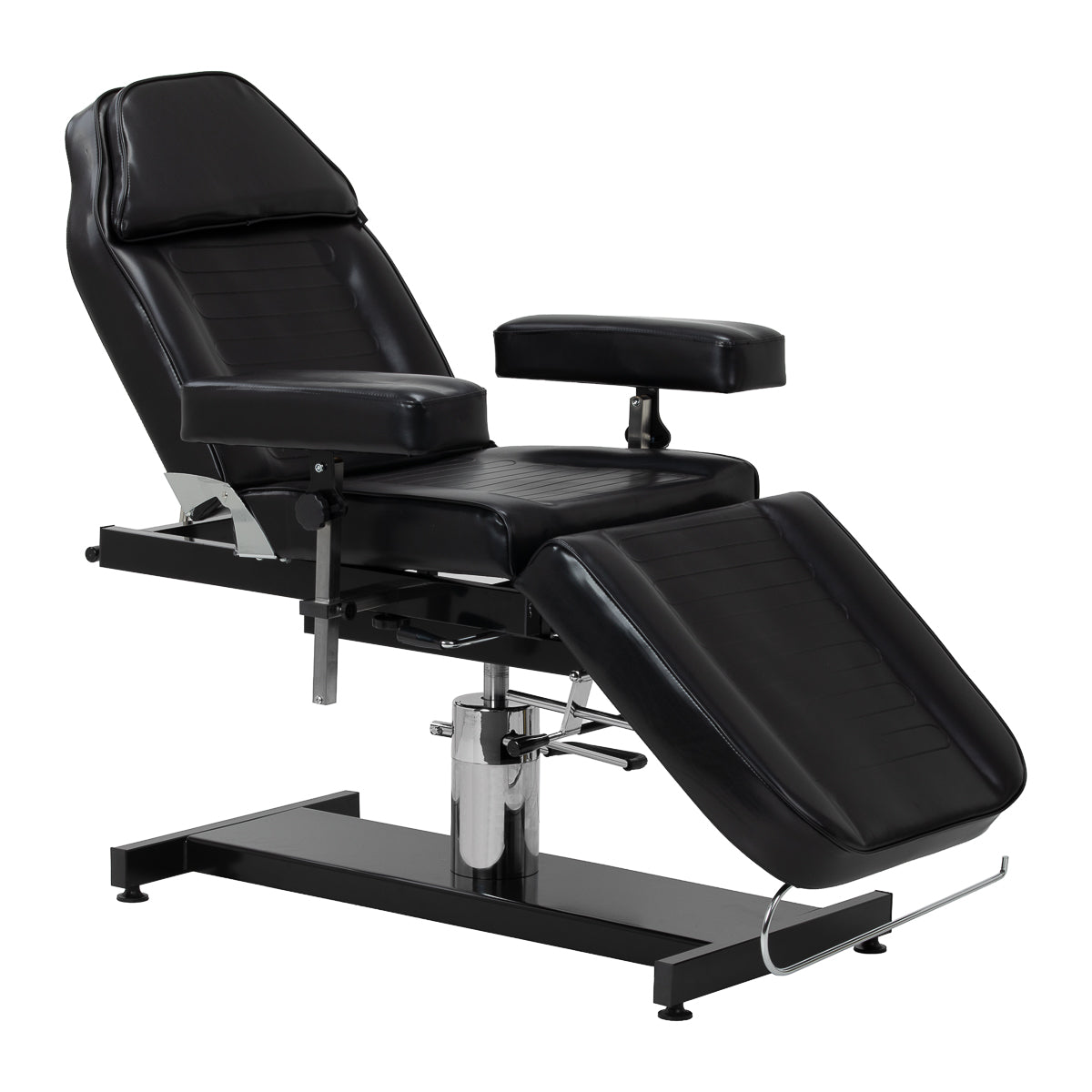 Scaun de tatuaje Pro Ink 210DH cu suport, negru