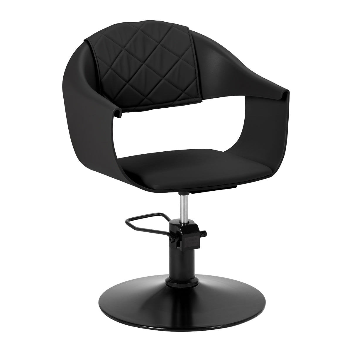 Scaun de coafură Hair System Halo Noir negru