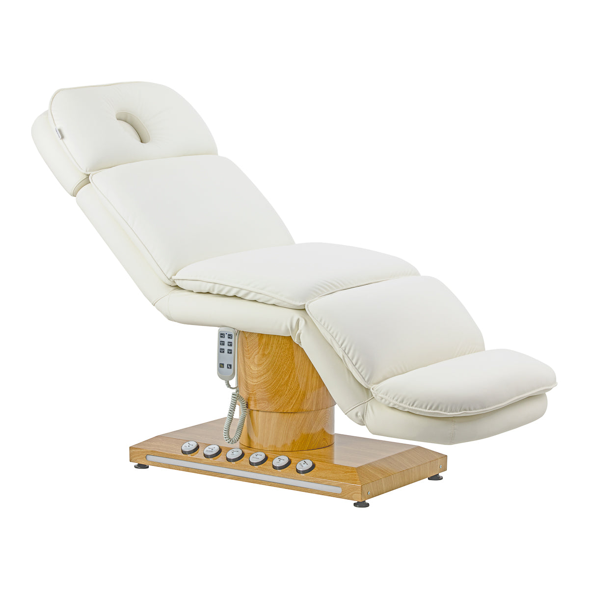 Scaun cosmetic electric Sillon Cloud, 3 motoare, crem