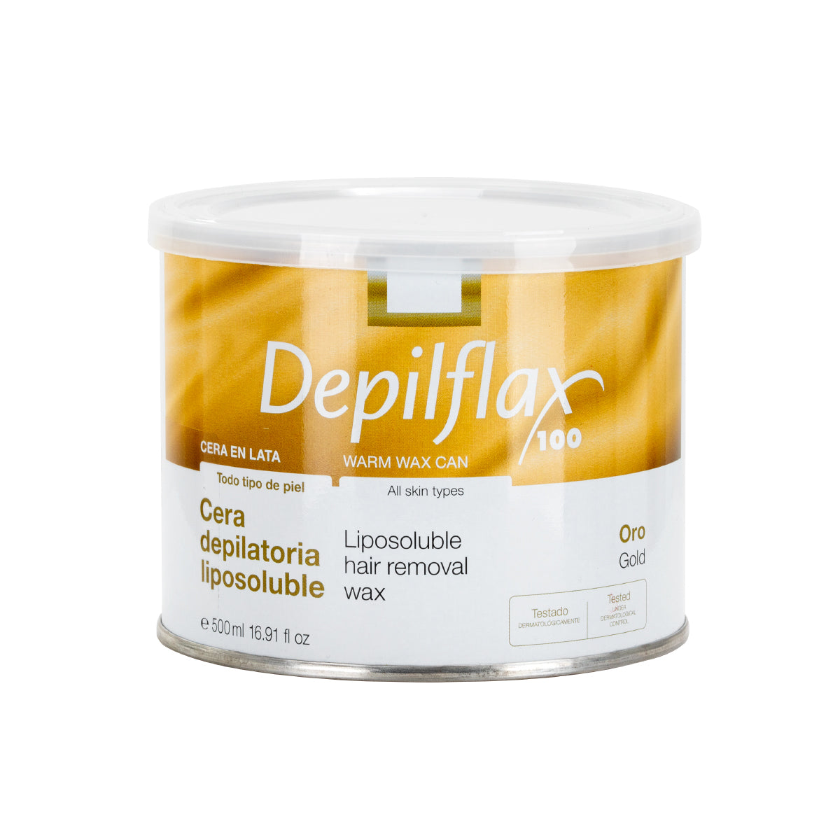 Ceară depilatoare Depilflax 100, cutie aurie 500 ml