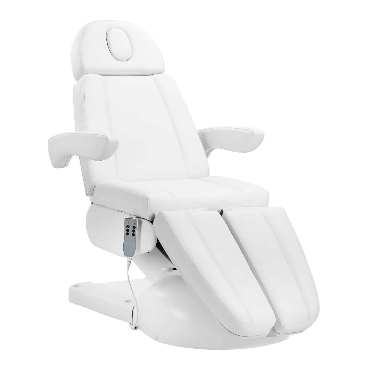 Scaun electric de pedichiură Azzurro Lux, 3 motoare, alb