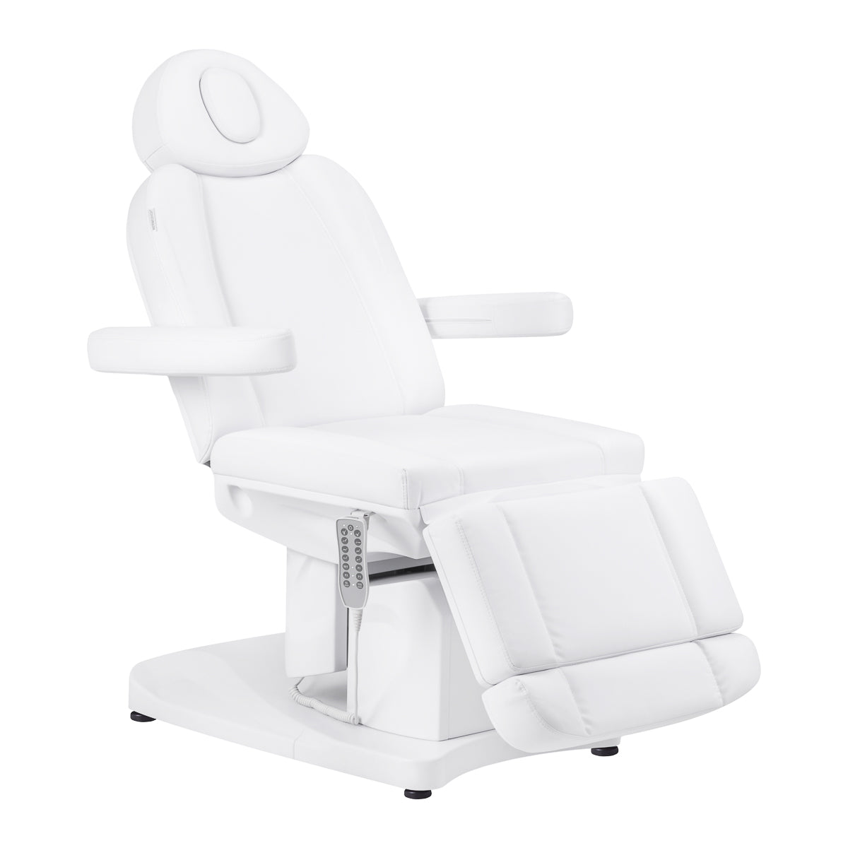 Scaun cosmetic electric Azzurro 708A, 4 motoare cu încălzire, super alb