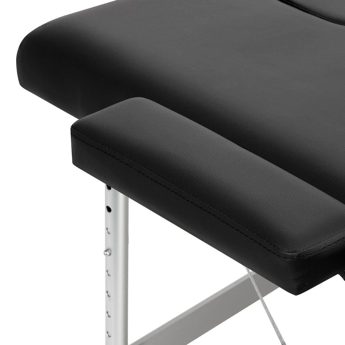 Masă de masaj pliabilă Balance, aluminiu, 2 segmente, neagră