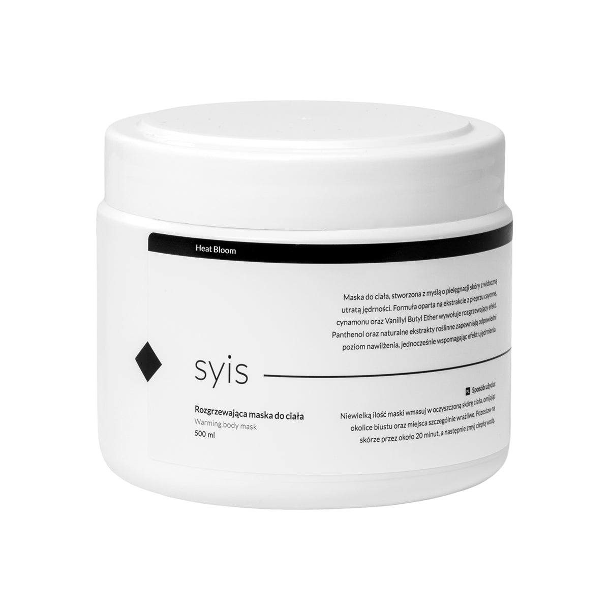 Syis Heat Bloom - Mască de corp încălzitoare 500 ml