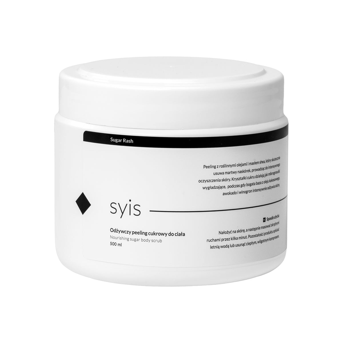 Syis Sugar Rash - Exfoliant corporal nutritiv cu zahăr 500 ml