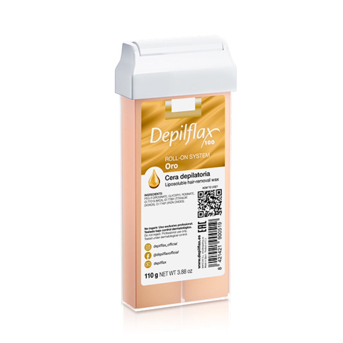 Rolă de ceară epilatoare Depilflax 100 aurie 110 g