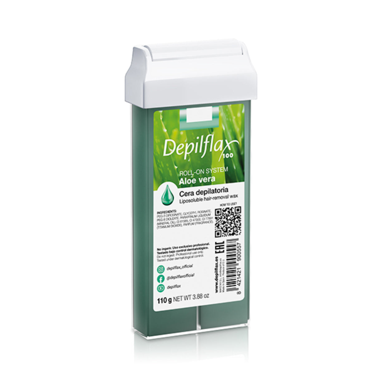 Rolă de ceară epilatoare Depilflax 100 cu aloe vera 110 g