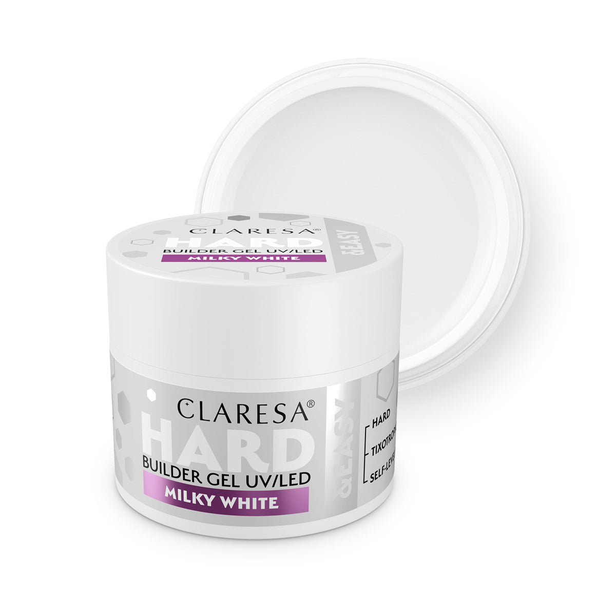 Gel de construcție Claresa Hard&easy, alb lăptos, 45g