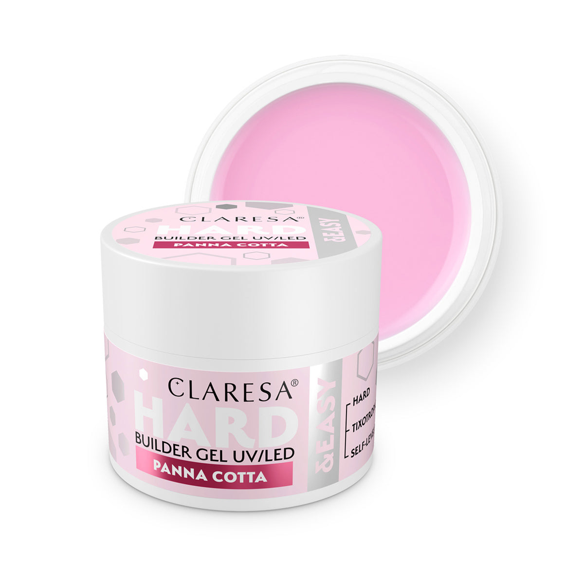 Gel de construcție Claresa Hard&easy Panna Cotta 12g