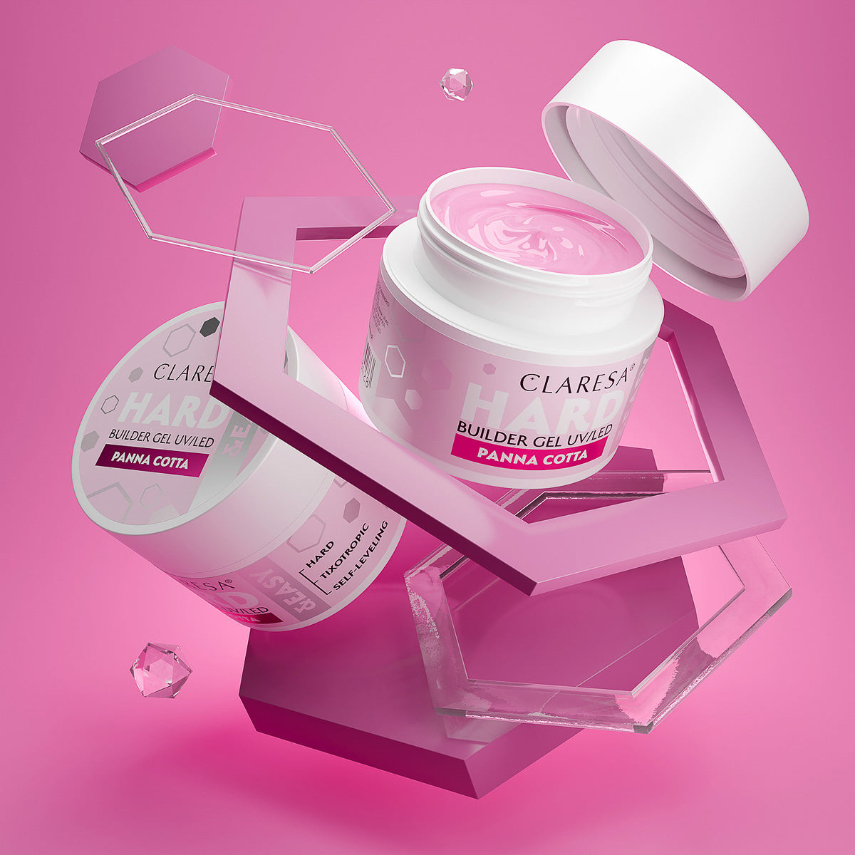 Claresa Hard&easy gel de constructie panna cotta 45g