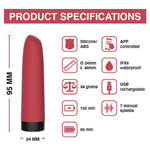 Mini vibrator Awaken controlat prin aplicația Magic Motion, USB din silicon