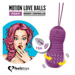 FeelzToys Bile Vibratoare Foxy cu Telecomandă USB
