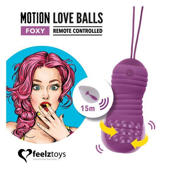 FeelzToys Bile Vibratoare Foxy cu Telecomandă USB