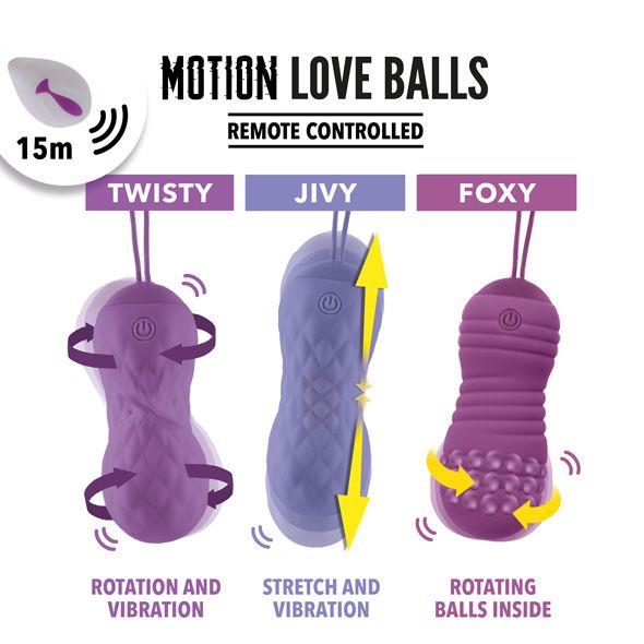 FeelzToys Bile Vibratoare Foxy cu Telecomandă USB