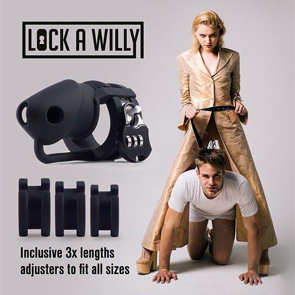 Centură de castitate din silicon Lock a Willy reglabilă