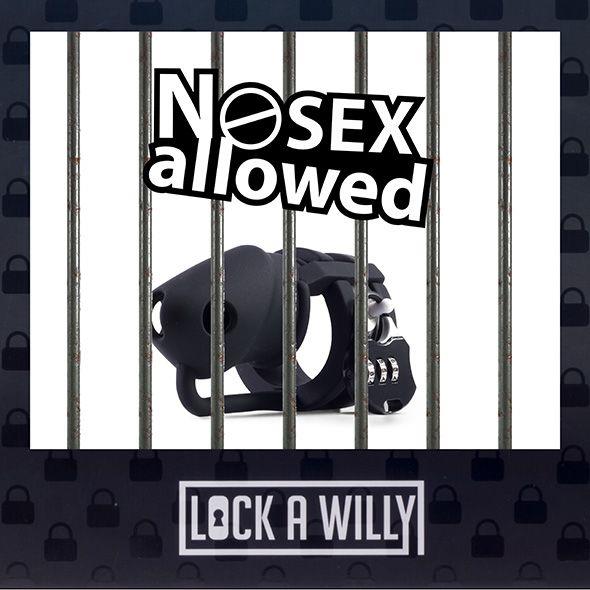 Centură de castitate din silicon Lock a Willy reglabilă
