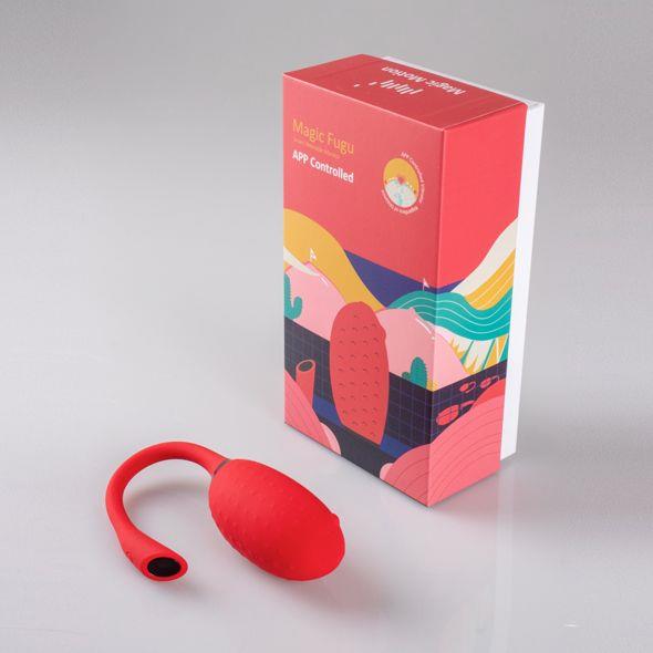 Magic Motion - Vibrator inteligent purtabil Fugu, roșu