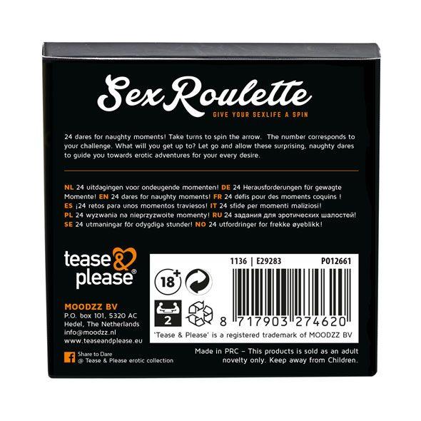 Ruletă sexuală Joc obraznic Tachinează și te rog joc erotic