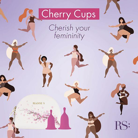 Set cupe menstruale Cherry Cup Rianne S și M