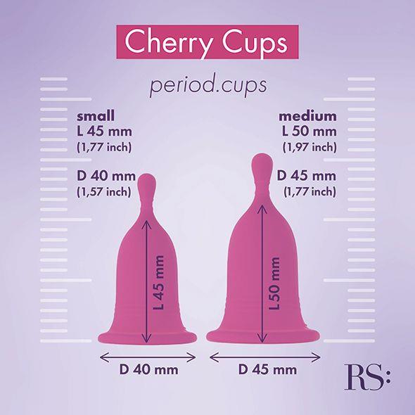 Set cupe menstruale Cherry Cup Rianne S și M