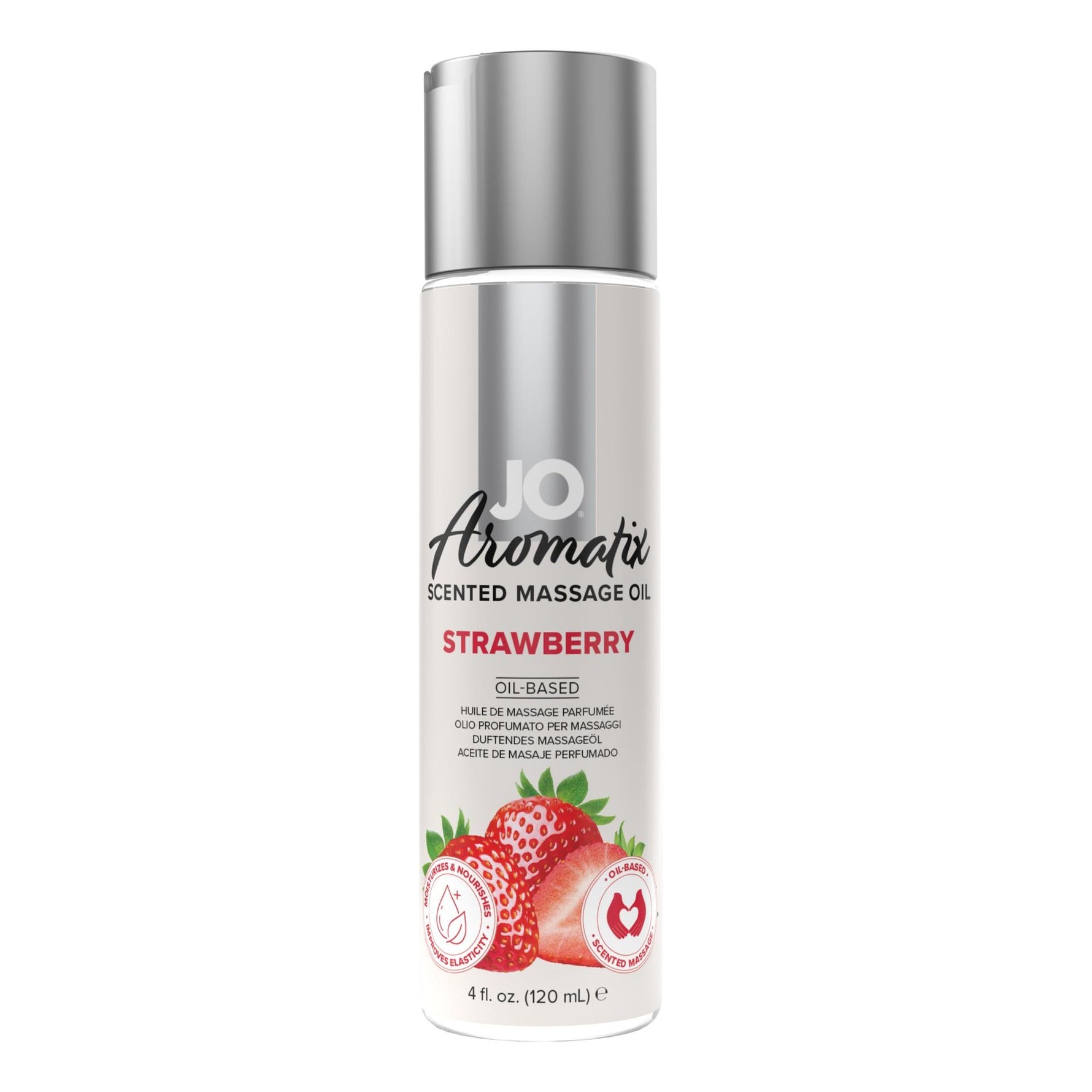 Ulei de masaj cu căpșuni JO Aromatix 120 ml