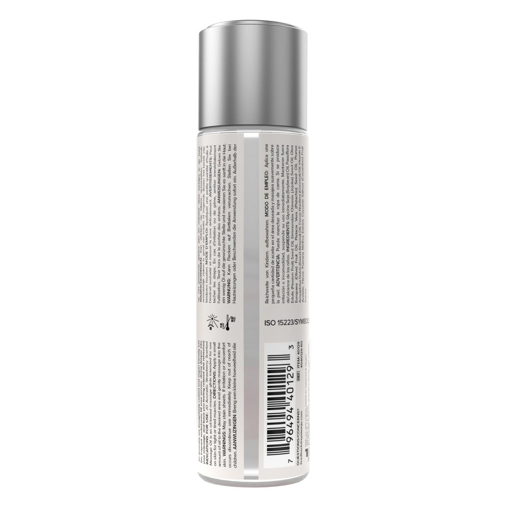 Ulei de masaj cu căpșuni JO Aromatix 120 ml
