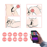 Inel pentru penis Magic Motion Rise cu aplicație, negru